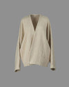 Front view of the Desert jacket alone, displaying the organic texture and architectural minimalist shape. 